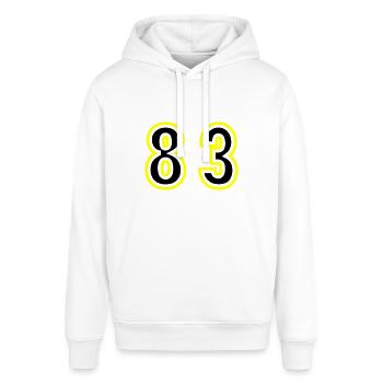 83 Number College - Stanley/Stella SOUNDER Unisex Hoodie - white - Front - Alina (178cm) & Michal (187cm)