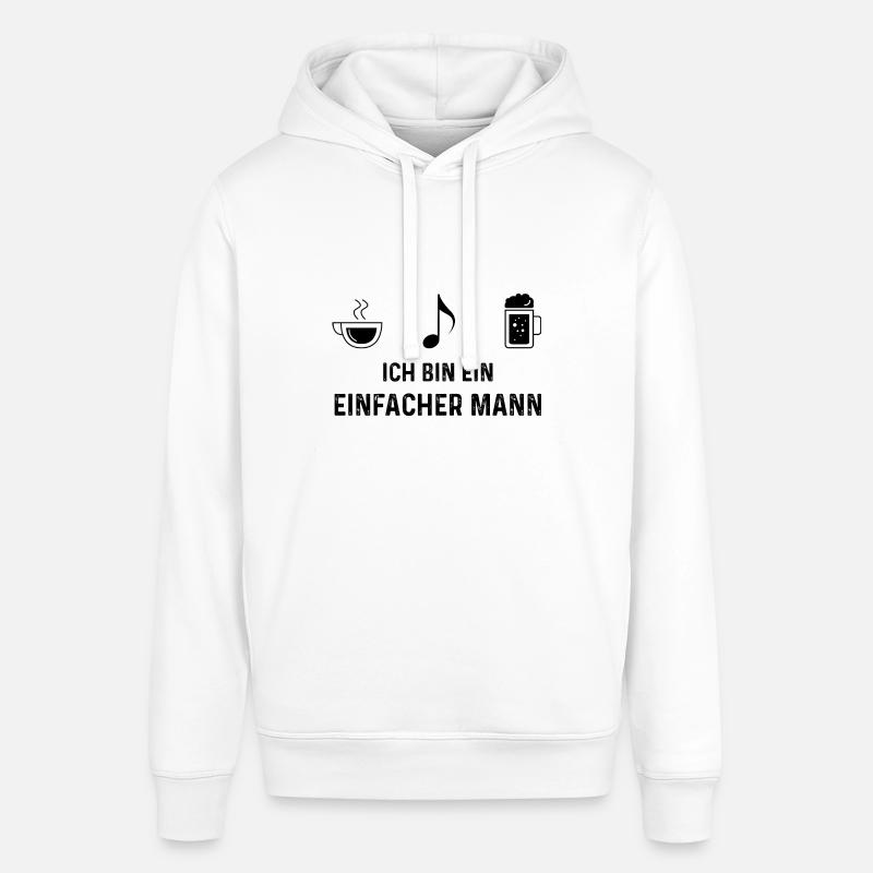 Ich bin ein Einfacher Mann - - Stanley/Stella Unisex Hoodie SOUNDER - Weiß