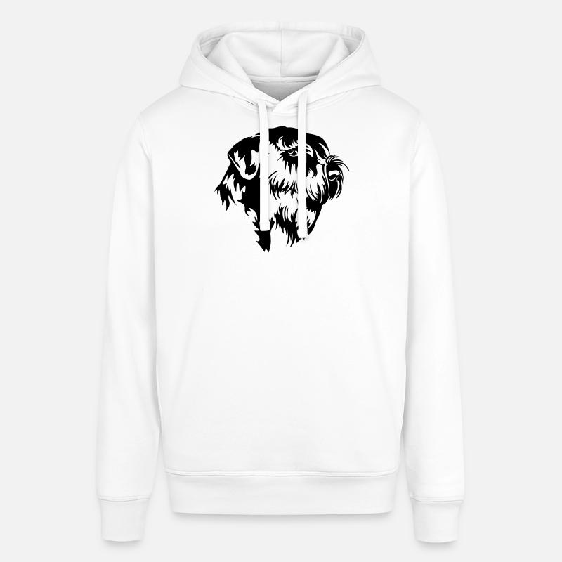 Tête de Schnauzer géant - Sweat à capuche SOUNDER Stanley/Stella Unisexe - blanc