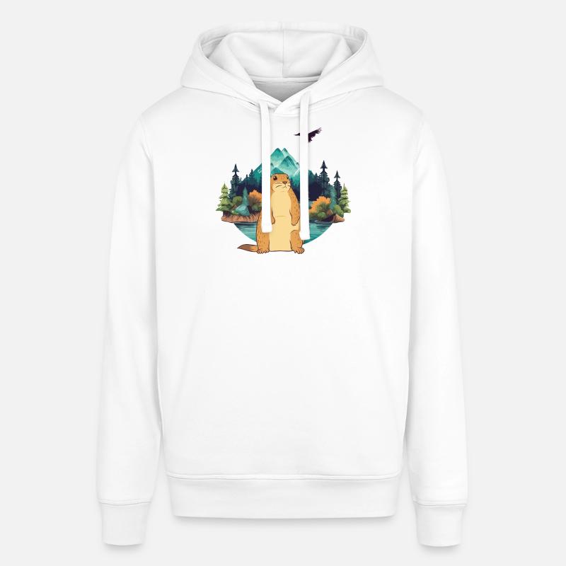 Murmeltier - Stanley/Stella Unisex Hoodie SOUNDER - Weiß