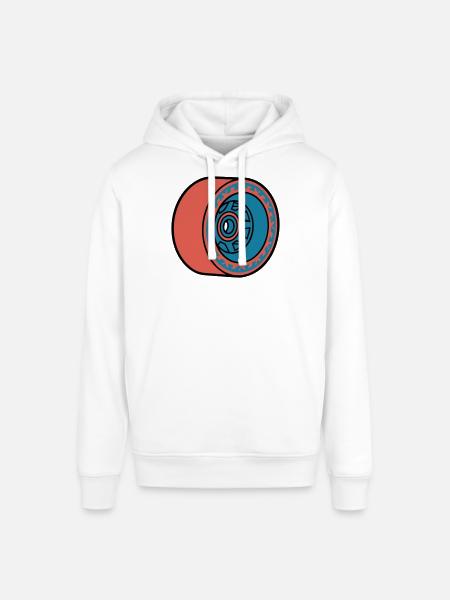 Skateboard Rolle Longboard - Stanley/Stella Unisex Hoodie SOUNDER - Weiß