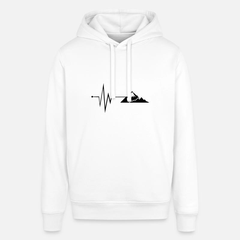 Puls Mountains Silhouette - Sweat à capuche SOUNDER Stanley/Stella Unisexe - blanc