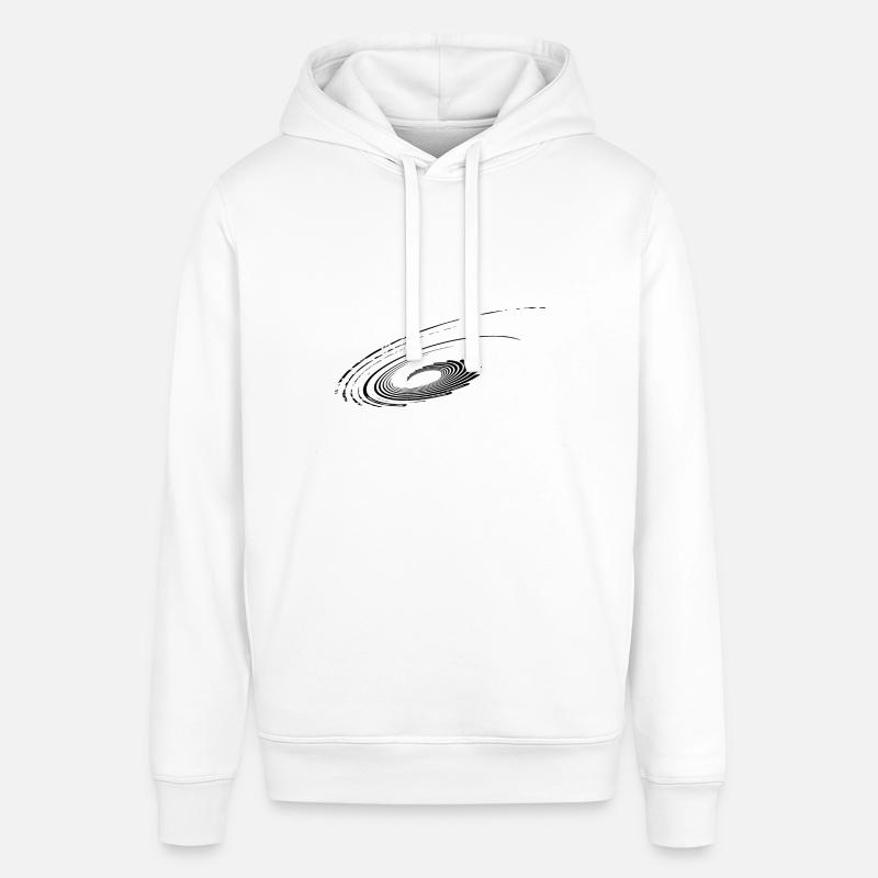 Plans géométriques Paraboles Ellipses Lignes - Sweat à capuche SOUNDER Stanley/Stella Unisexe - blanc