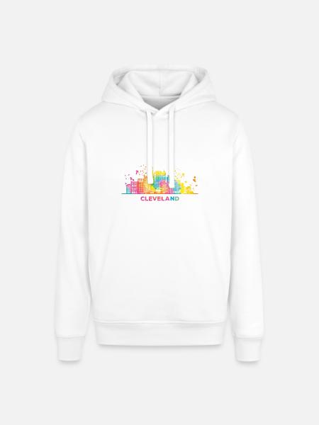 Clevelander Skyline Cleveland - Stanley/Stella SOUNDER Unisex Hoodie - white