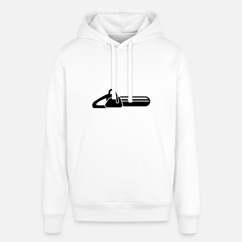 Icône d’icône de tronçonneuse - Sweat à capuche SOUNDER Stanley/Stella Unisexe - blanc