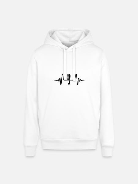 Comb pulse - Stanley/Stella SOUNDER Unisex Hoodie - white