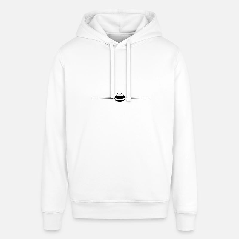 Ligne de curling - Sweat à capuche SOUNDER Stanley/Stella Unisexe - blanc