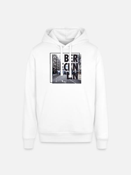 BER.FCKN.LIN square - Stanley/Stella Unisex Hoodie SOUNDER - Weiß