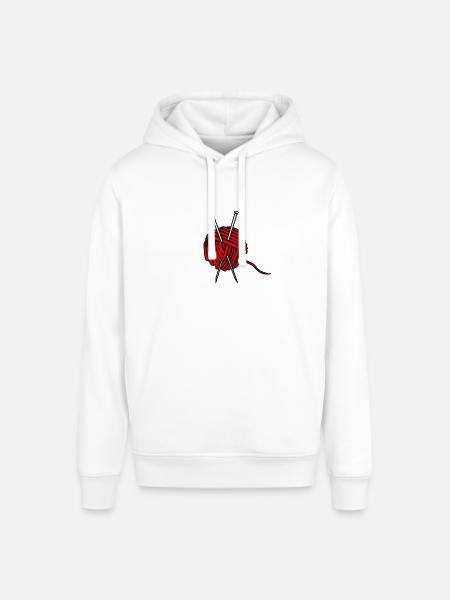 Stricken Nähen Handarbeit Geschenkidee - Stanley/Stella Unisex Hoodie SOUNDER - Weiß