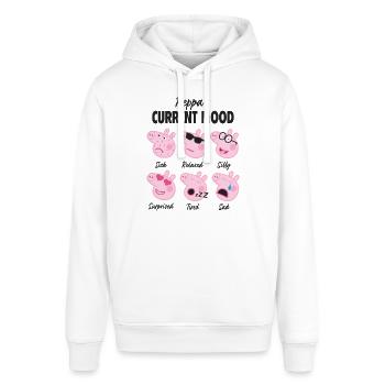 Peppa Wutz´s Current Mood - Stanley/Stella Unisex Hoodie SOUNDER - Weiß - Vorne - Alina (178cm) & Michal (187cm)