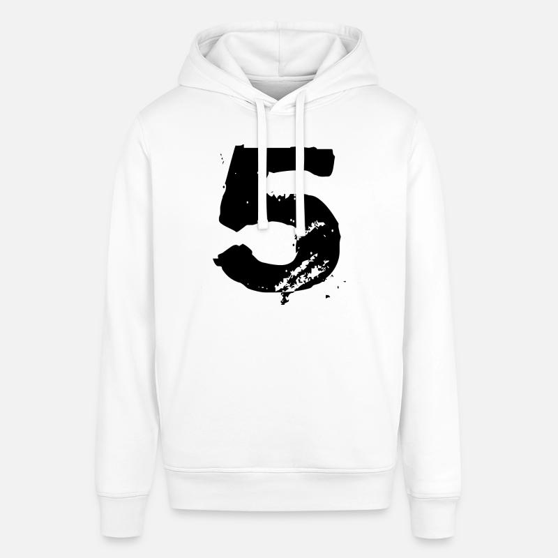 Maillot 5 numéros - Sweat à capuche SOUNDER Stanley/Stella Unisexe - blanc
