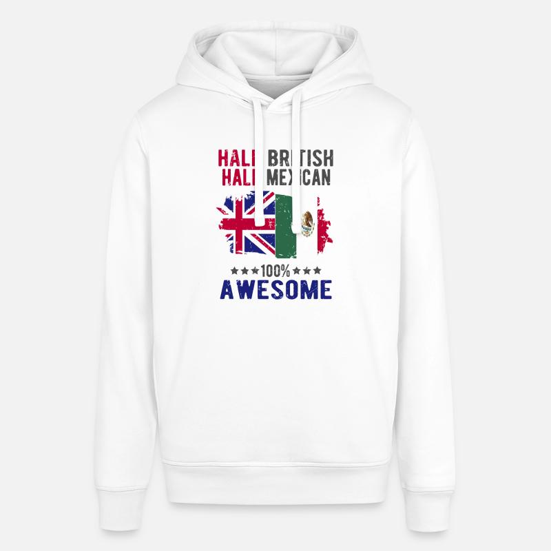 Moitié britannique moitié mexicain - Sweat à capuche SOUNDER Stanley/Stella Unisexe - blanc