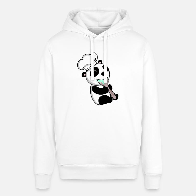 Panda Chef Mignon - Sweat à capuche SOUNDER Stanley/Stella Unisexe - blanc