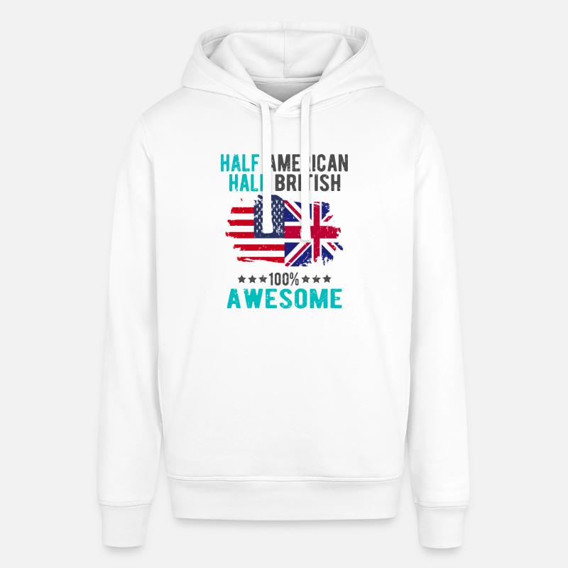 Moitié américain moitié britannique - Sweat à capuche SOUNDER Stanley/Stella Unisexe - blanc