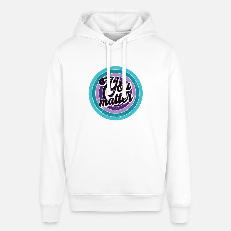 Vous êtes important - Vous comptez - Sweat à capuche SOUNDER Stanley/Stella Unisexe - blanc