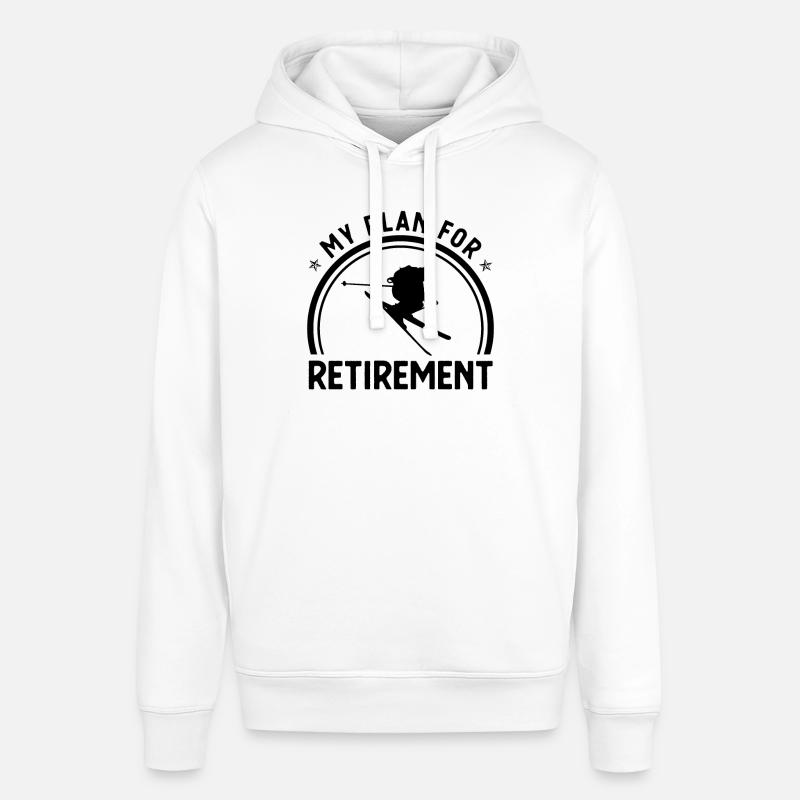 Mon plan de retraite - - Sweat à capuche SOUNDER Stanley/Stella Unisexe - blanc