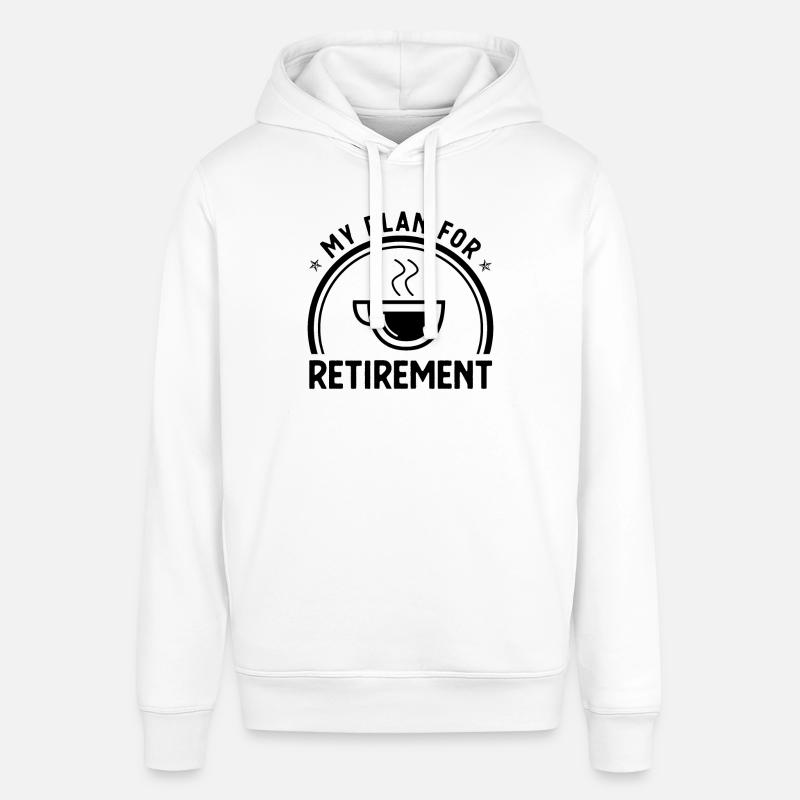 Mon plan de retraite - - Sweat à capuche SOUNDER Stanley/Stella Unisexe - blanc