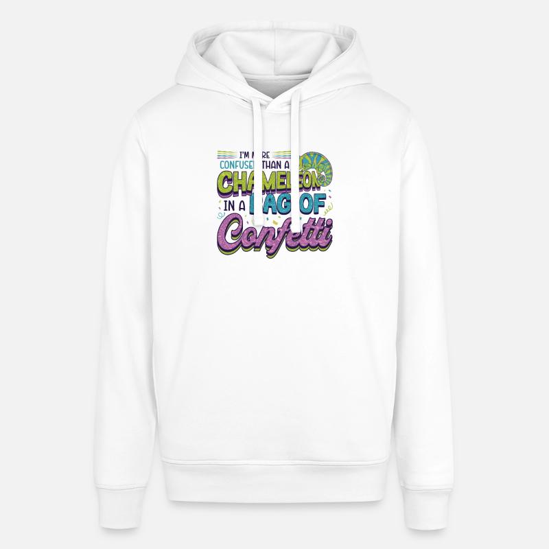 Plus confus qu’un caméléon - Sweat à capuche SOUNDER Stanley/Stella Unisexe - blanc