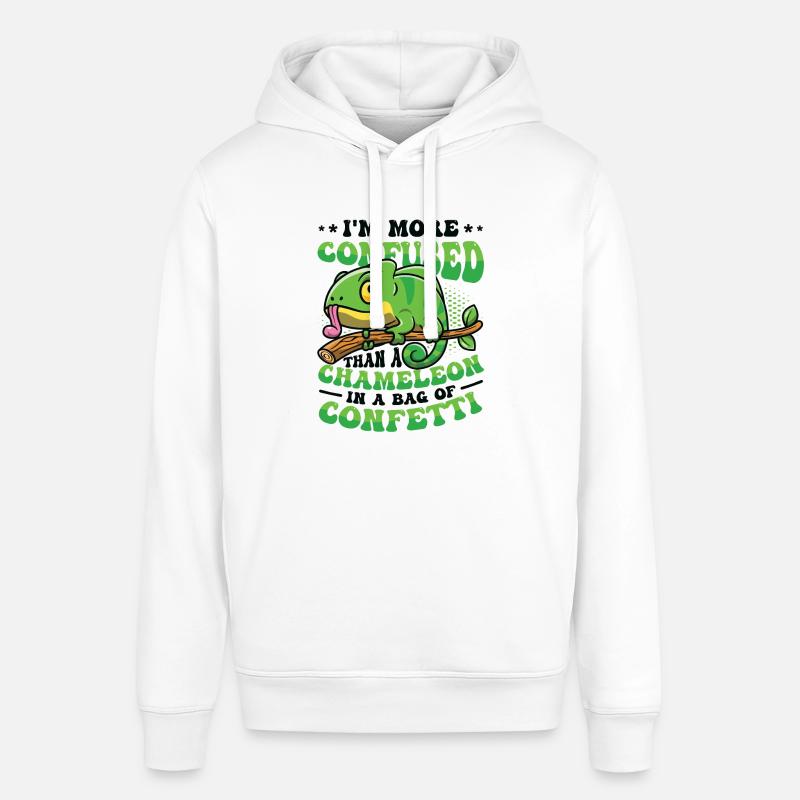 Plus confus qu’un caméléon. - Sweat à capuche SOUNDER Stanley/Stella Unisexe - blanc