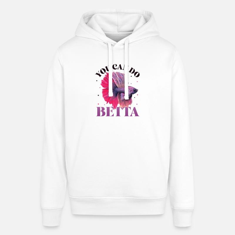 Détention de poisson betta - Sweat à capuche SOUNDER Stanley/Stella Unisexe - blanc
