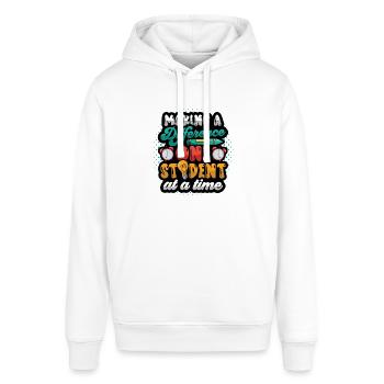 Einen Unterschied Machen - Stanley/Stella Unisex Hoodie SOUNDER - Weiß - Vorne - Alina (178cm) & Michal (187cm)