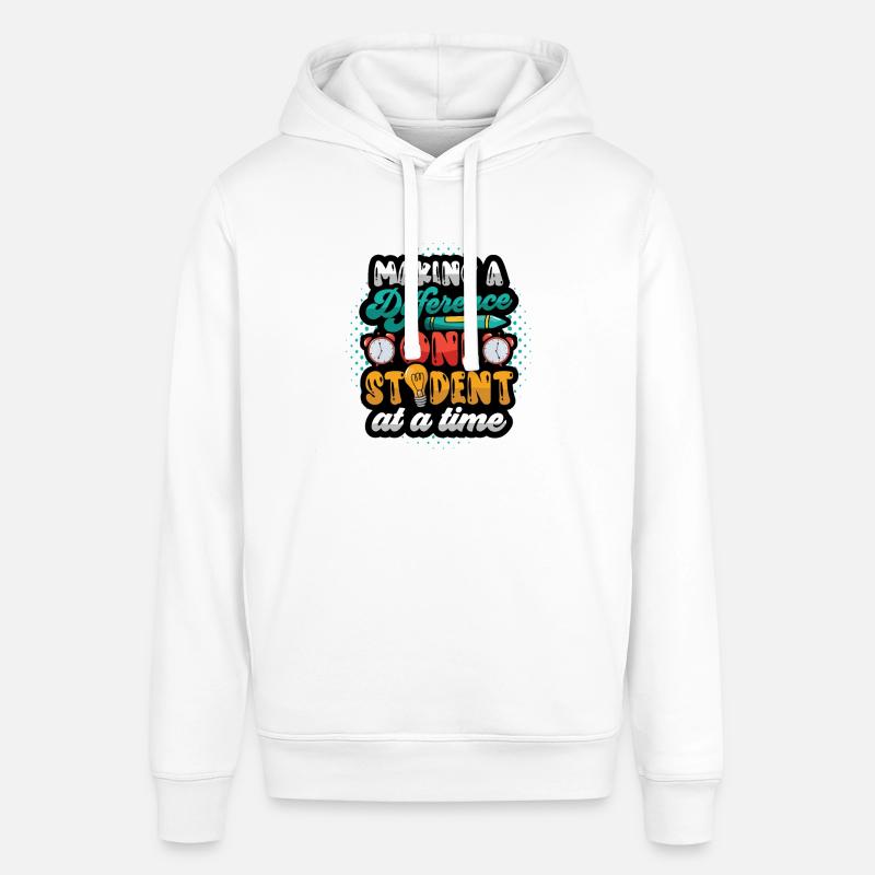 Faire la différence - Sweat à capuche SOUNDER Stanley/Stella Unisexe - blanc