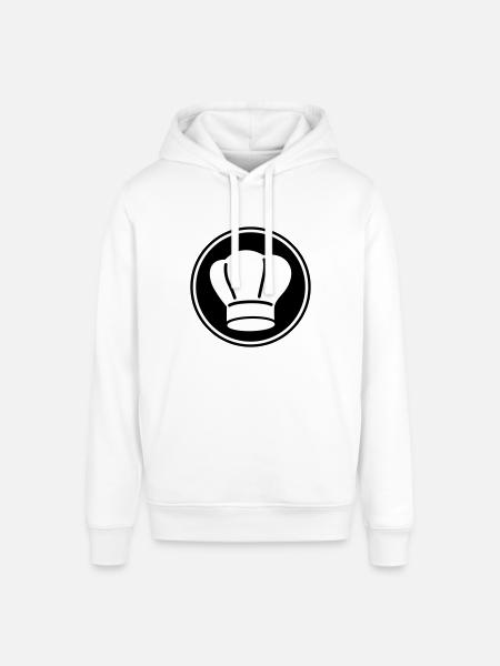 Chef's hat symbol - Stanley/Stella SOUNDER Unisex Hoodie - white