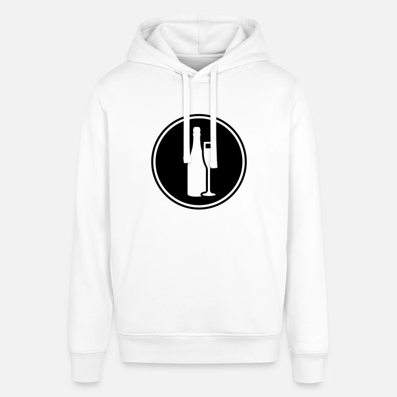 Symbole du vin rouge - Sweat à capuche SOUNDER Stanley/Stella Unisexe - blanc