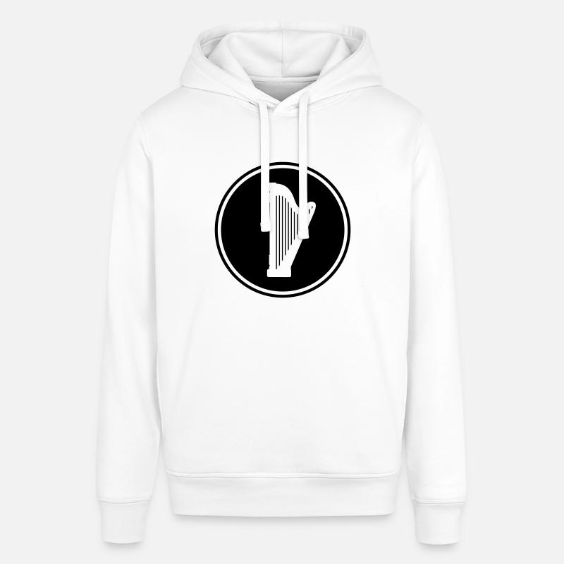 Symbole de la harpe - Sweat à capuche SOUNDER Stanley/Stella Unisexe - blanc
