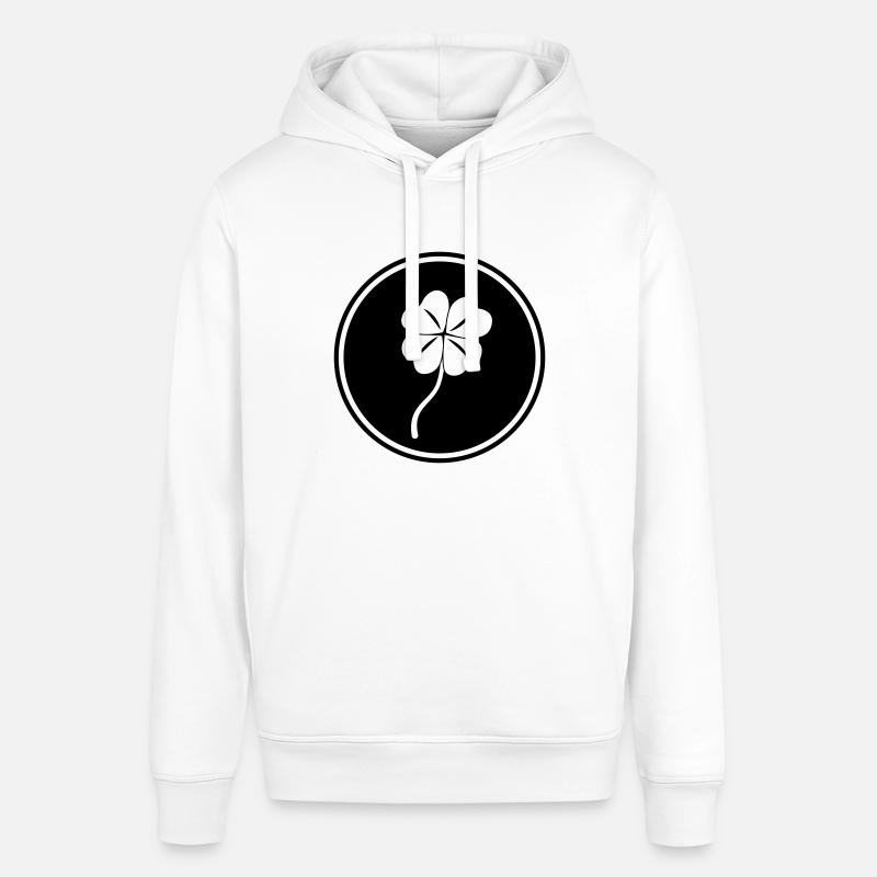 Trèfle porte-bonheur - Sweat à capuche SOUNDER Stanley/Stella Unisexe - blanc