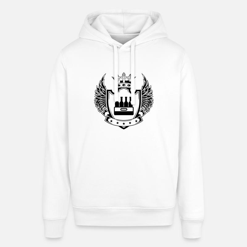 Caisse de bouteille de bière - Sweat à capuche SOUNDER Stanley/Stella Unisexe - blanc