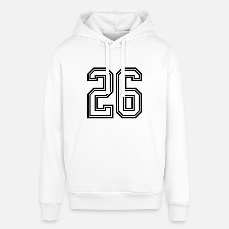 Symbole numérique 26 - Sweat à capuche SOUNDER Stanley/Stella Unisexe - blanc