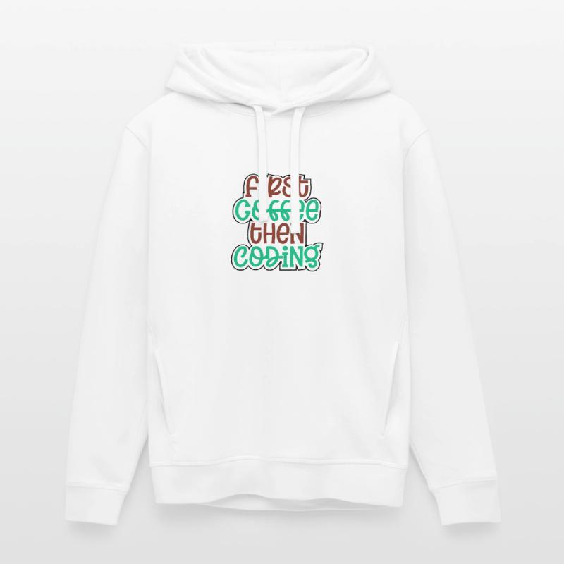 Coder Gift First Coffee puis Coding Gift Idea Sweat à capuche SOUNDER Stanley/Stella Unisexe