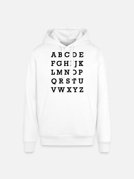 Alphabet - Sweat à capuche SOUNDER Stanley/Stella Unisexe - blanc