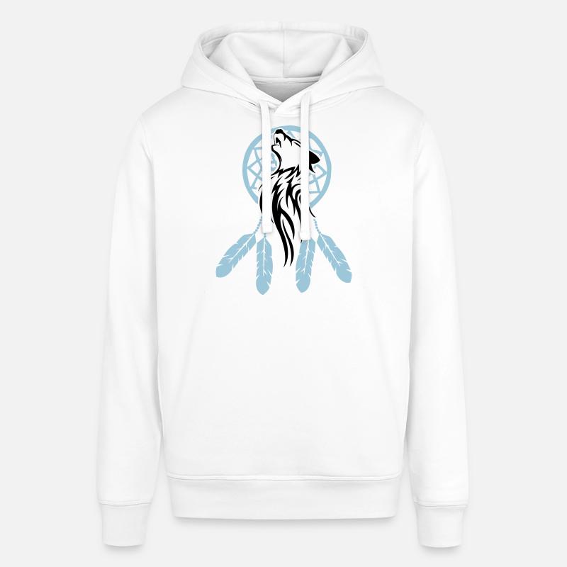wolf_traumfaenger_002 - Sweat à capuche SOUNDER Stanley/Stella Unisexe - blanc