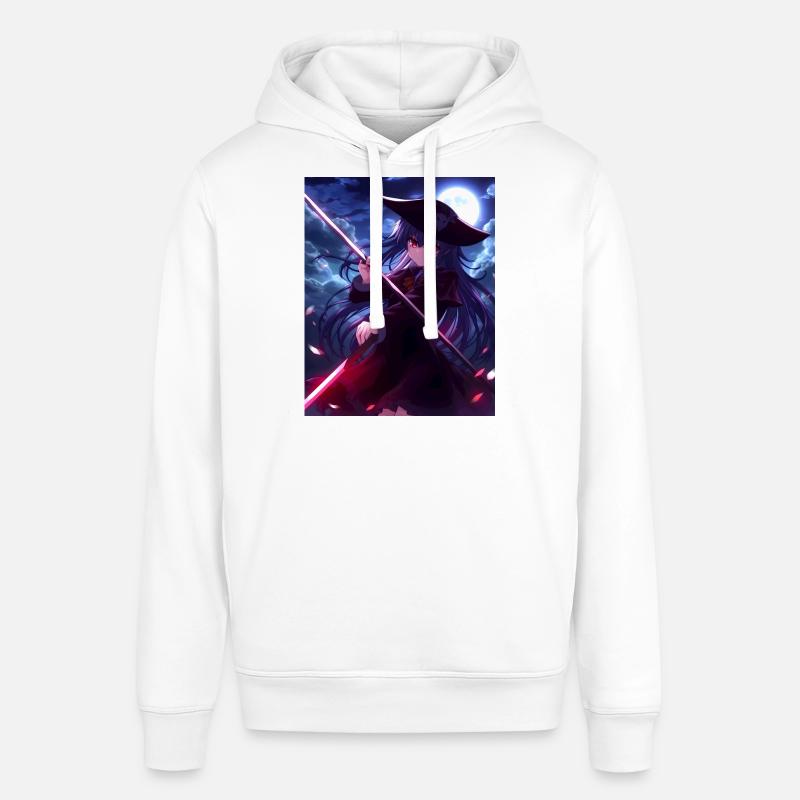 Conception de l’anime Scythe - Sweat à capuche SOUNDER Stanley/Stella Unisexe - blanc