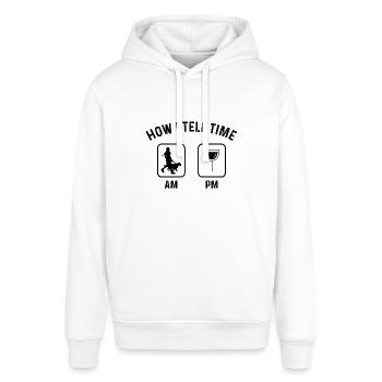 Comment dire l’heure sur PM 2 - - Sweat à capuche SOUNDER Stanley/Stella Unisexe - blanc - Devant - Alina (178cm) & Michal (187cm)
