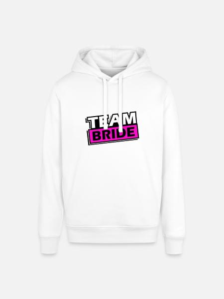 Team Bride Wedding Saying - Stanley/Stella SOUNDER Unisex Hoodie - white