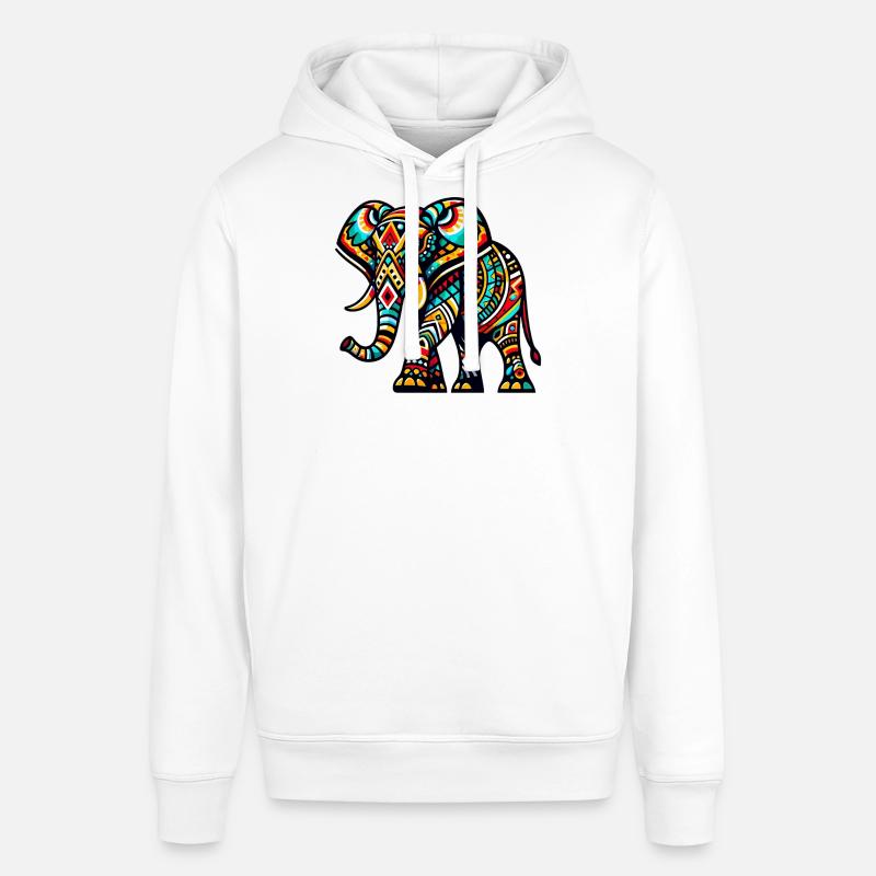 Éléphant - Sweat à capuche SOUNDER Stanley/Stella Unisexe - blanc