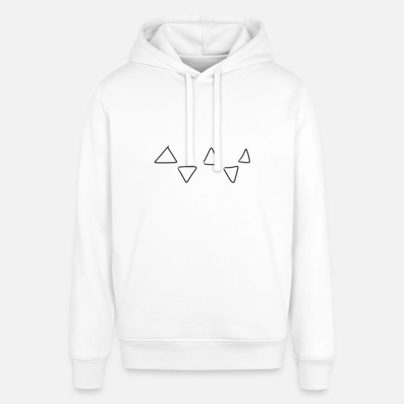 Triangular pattern - Stanley/Stella SOUNDER Unisex Hoodie - white