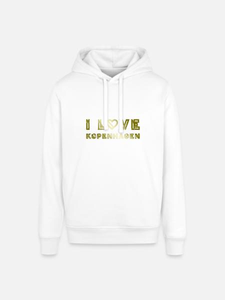 J’aime Copenhague - Sweat à capuche SOUNDER Stanley/Stella Unisexe - blanc