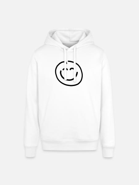 Happy face - Stanley/Stella SOUNDER Unisex Hoodie - white