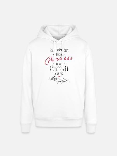 Princesse et pâtissière - Sweat à capuche SOUNDER Stanley/Stella Unisexe - blanc