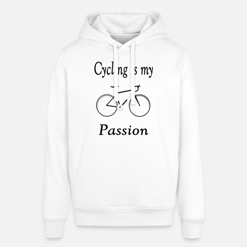 Cycling is my passion - Sweat à capuche SOUNDER Stanley/Stella Unisexe - blanc