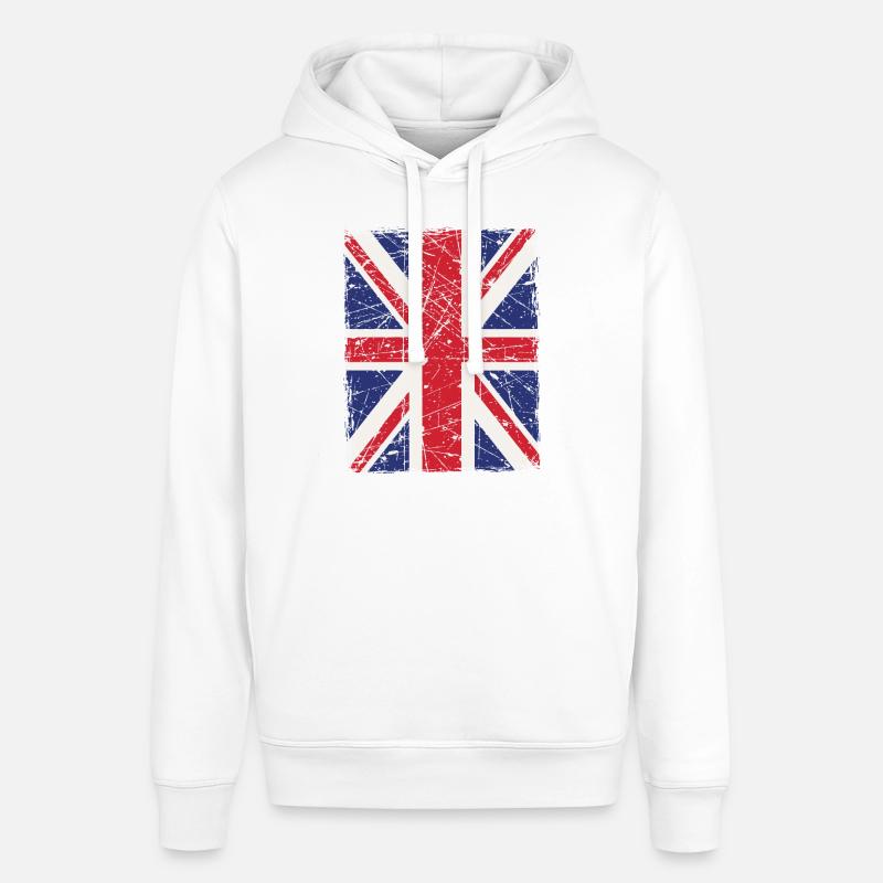 Union Jack - Stanley/Stella SOUNDER Unisex Hoodie - white