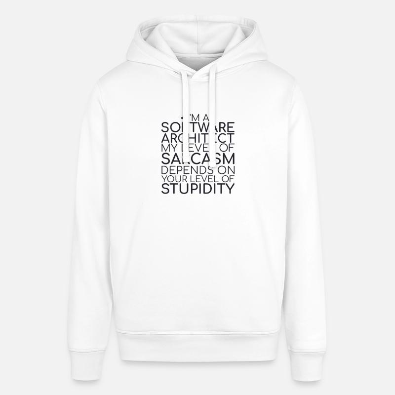 "Software Architect Sarcasm | Software Architecture" - Stanley/Stella SOUNDER Unisex Hoodie - white