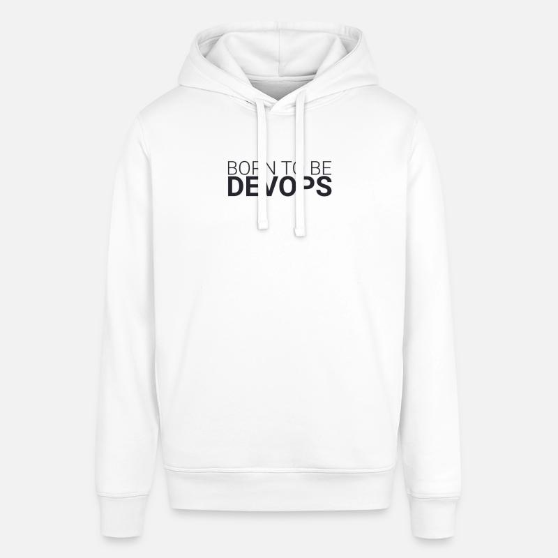 "DevOps Born | Softwareentwicklung" - Stanley/Stella Unisex Hoodie SOUNDER - Weiß