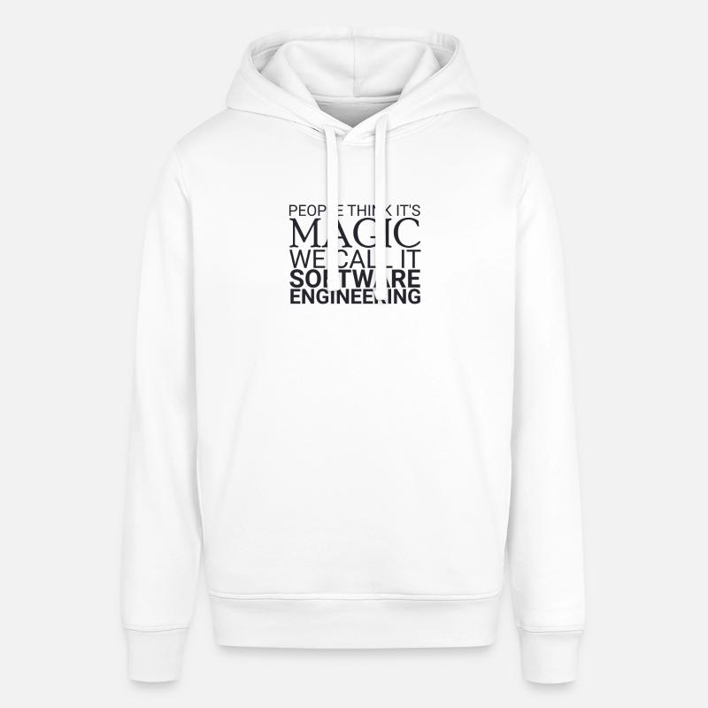 "Software Engineer Magic | Programming" - Stanley/Stella SOUNDER Unisex Hoodie - white