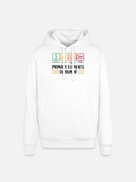 Primary Elements Of Humor - Stanley/Stella SOUNDER Unisex Hoodie - white