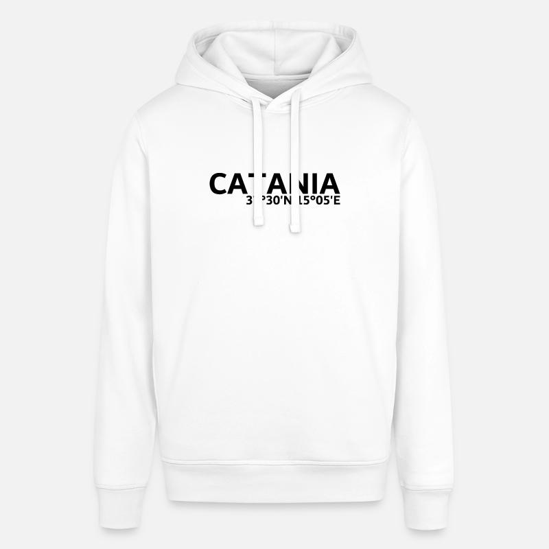 Coordonnées de Catane - Sweat à capuche SOUNDER Stanley/Stella Unisexe - blanc